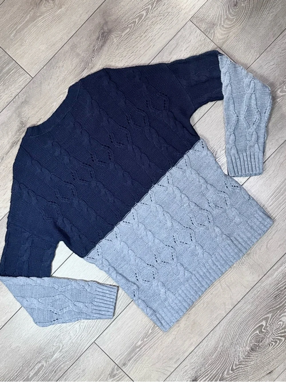 Urban Outfitters Coincidence & Chance Colorblock Cable Knit Sweater - Picture 10 of 12